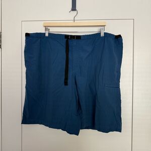 Patagonia Nylon Shorts 10'' Mens Sz XL Blue Belted Outdoor Hiking Camping